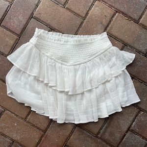 Forever 21 tiered ruffle mini skirt